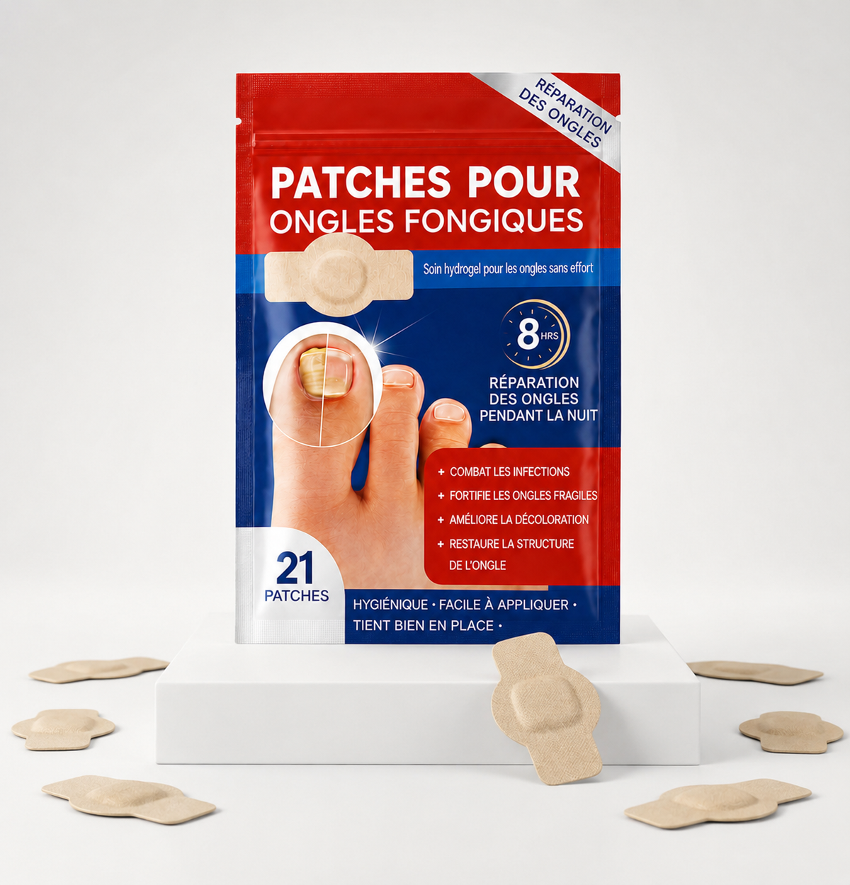 Bellia's - Patchs Réparateurs pour de Plus Beaux Ongles de Pieds